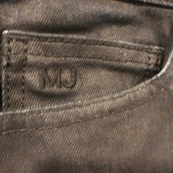 Marc by Marc Jacobs, size 4, blk, coated denim pencil skit - Picture 5 of 8